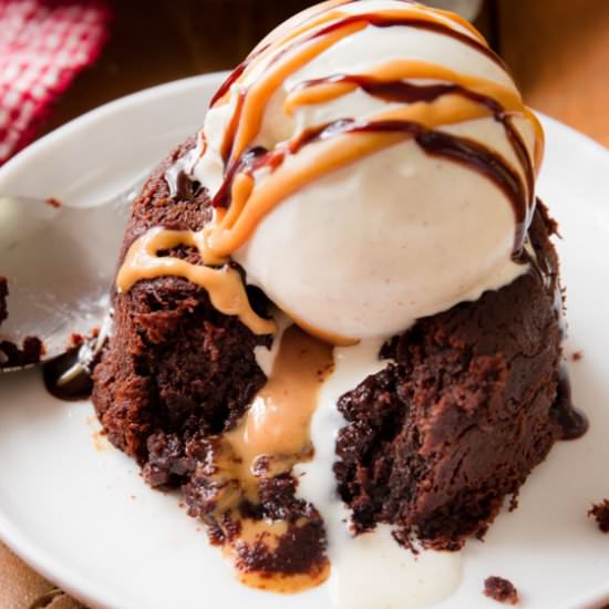 Peanut Butter Lava Cake