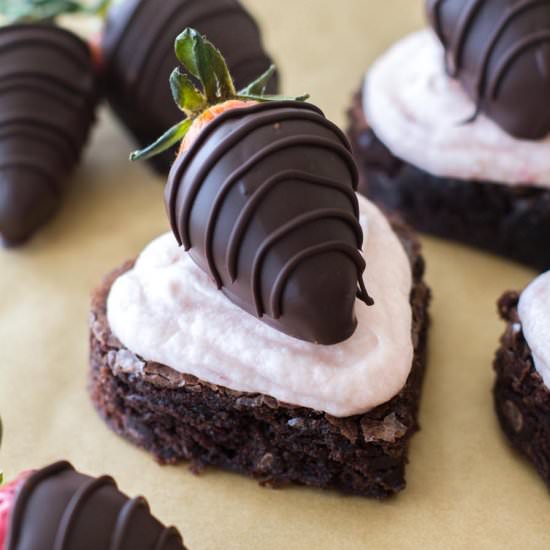 Chocolate Strawberry Brownies