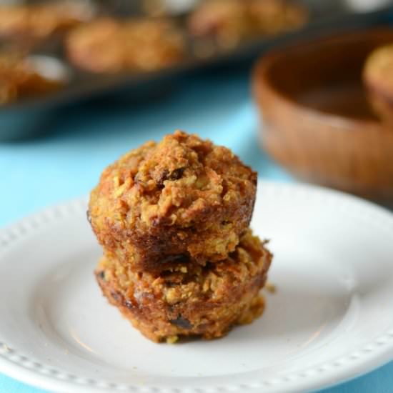 Carrot Apple Quinoa Muffins