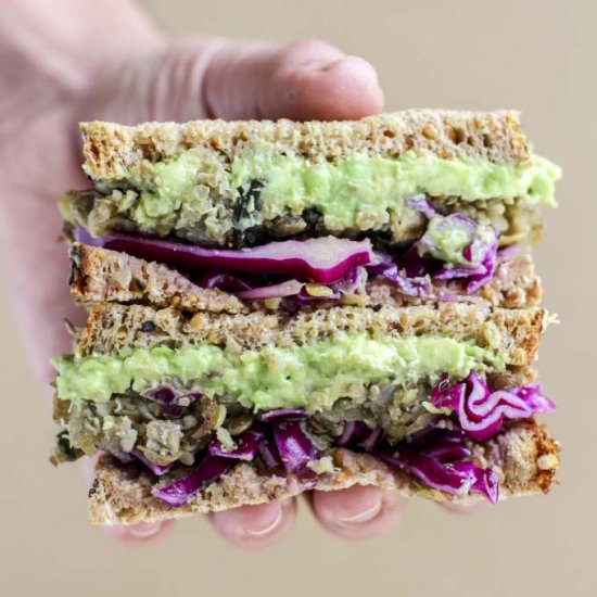 Lentil Quinoa Ball Sandwich