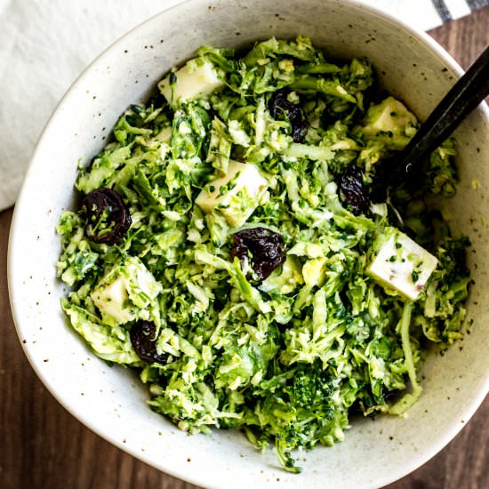 Brussels Sprout and Broccoli Salad