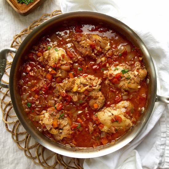 Chicken with Pancetta and Tomatoes