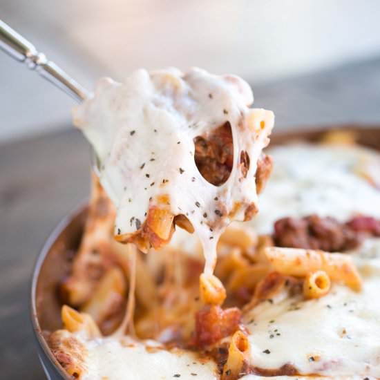One-Skillet Baked Ziti
