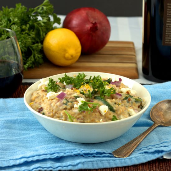 Spinach and Goat Cheese Risotto