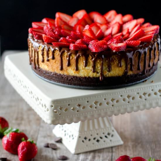 Chocolate Strawberry Cheesecake