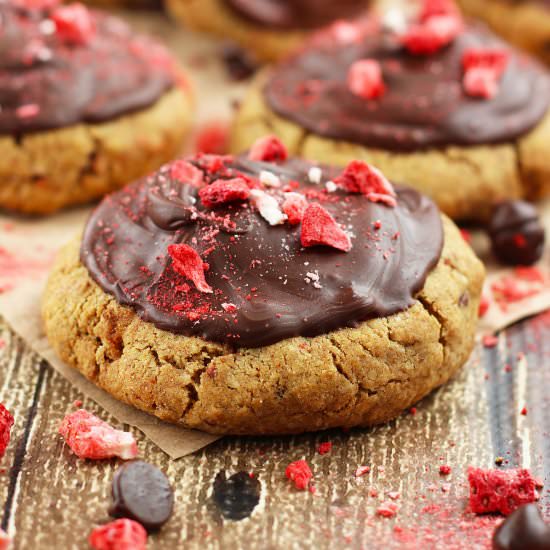 GF Chocolate Strawberry Cookies