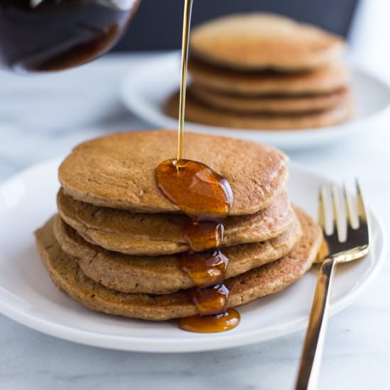 Vegan Oatmeal Blender Pancakes