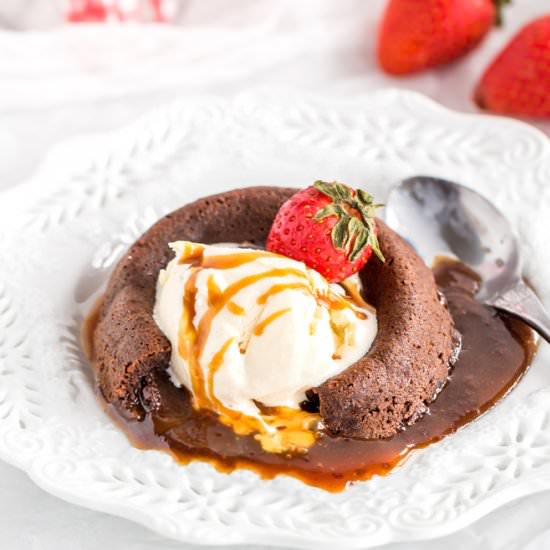 Salted Caramel Lava Cakes