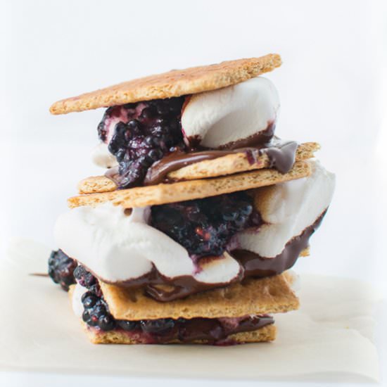 Dark Chocolate Blackberry S’mores