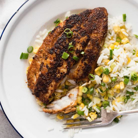 Cajun Blackened Fish