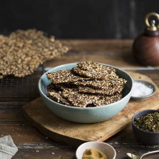 gluten free seeded crackers