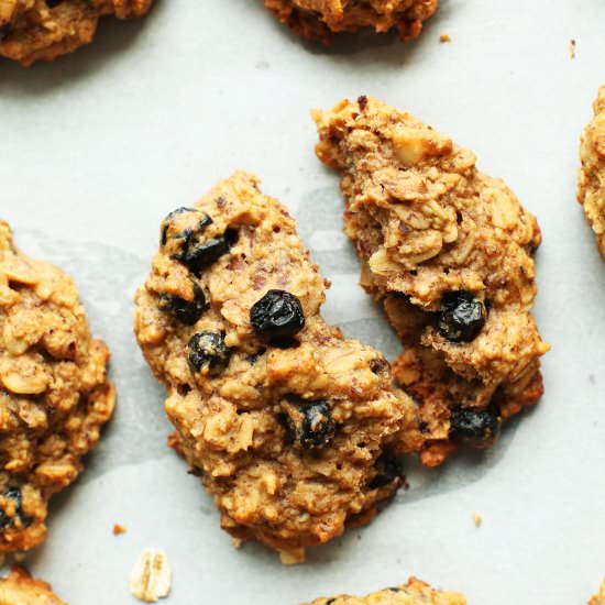 Blueberry Muffin Breakfast Cookies