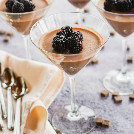 Dark Chocolate Panna Cotta