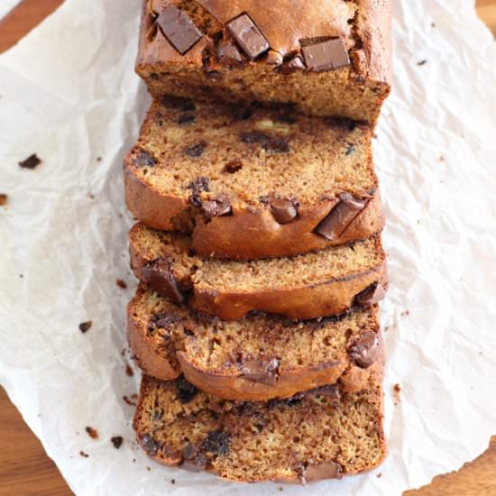 Chocolate Chunk Banana Bread