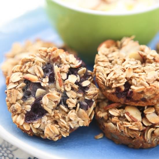 Blueberry Almond Oatmeal Bites