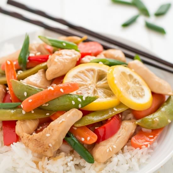 Lemon Chicken Stir Fry