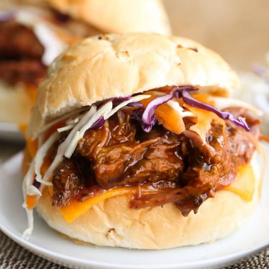 Slow Cooker BBQ Beef Sandwiches
