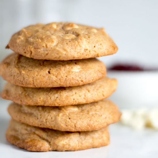 Raspberry White Chocolate Cookies