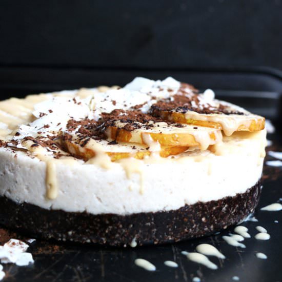 Raw Carob, Coconut and Pear Cake