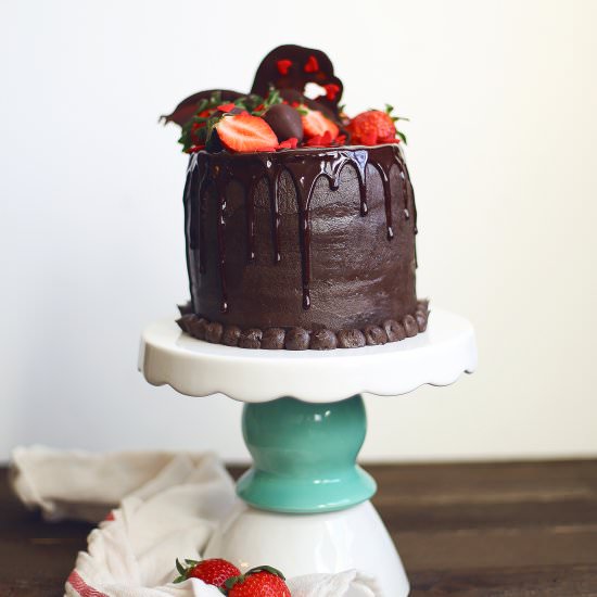 Chocolate Covered Strawberry Cake