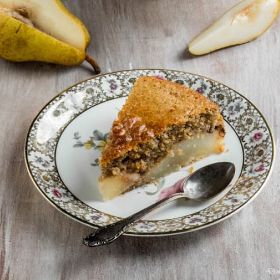 Red Wine and Pear Cake