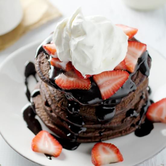 Gluten Free Chocolate Pancakes