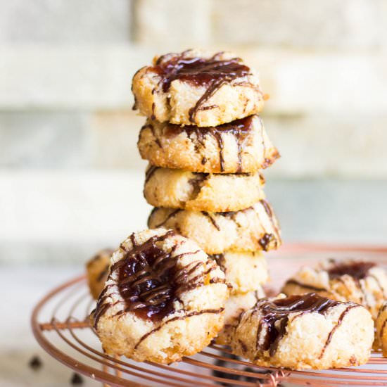 Strawberry Thumbprint Macaroons