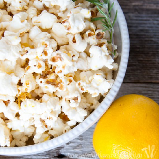 Lemon Rosemary Popcorn