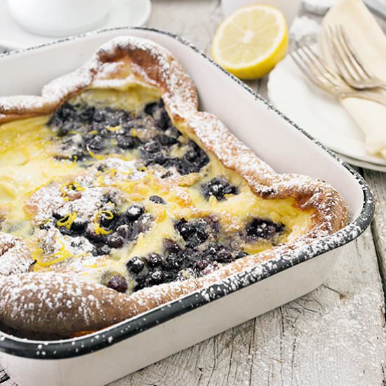 Pannukakku with Wild Blueberries