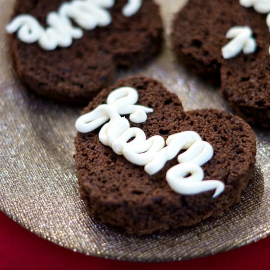 Mini Chocolate Heart Cakes