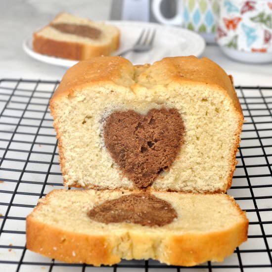 Chocolate Heart Pound Cake