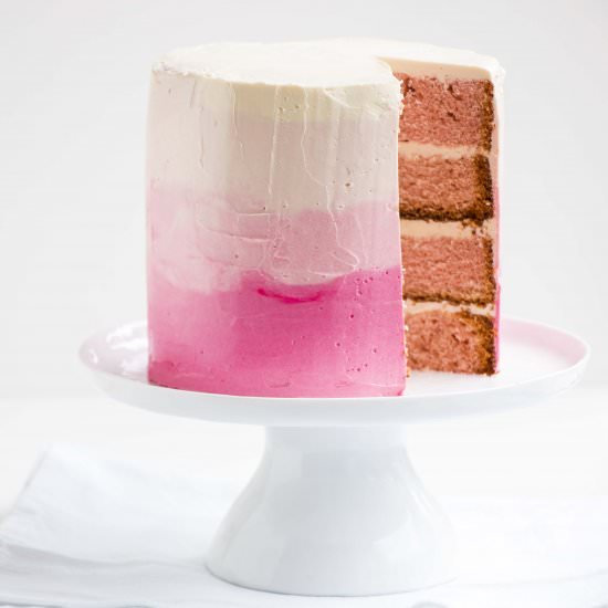 Champagne Ombre Cake