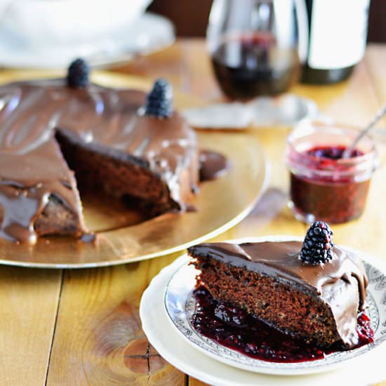 Red Wine Chocolate Cake