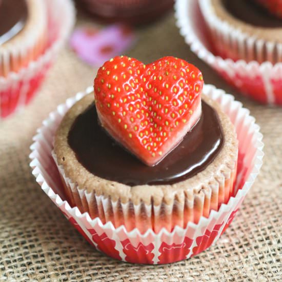 Mini Chocolate Marble Cheesecakes