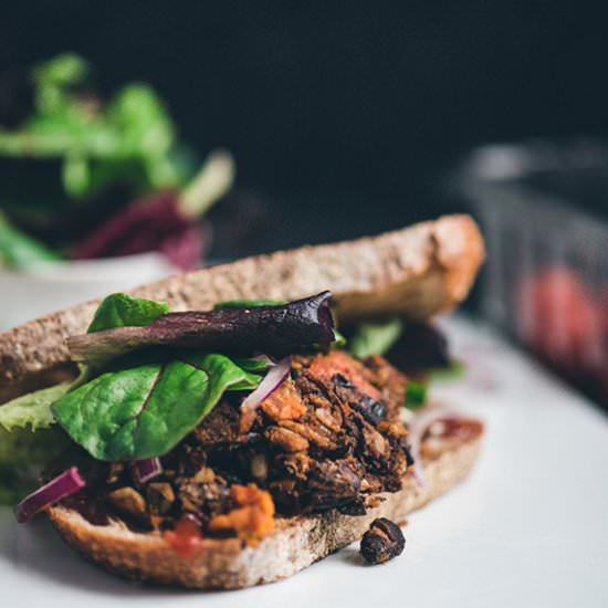 Smoky Sweet Potato and Black Bean Burger