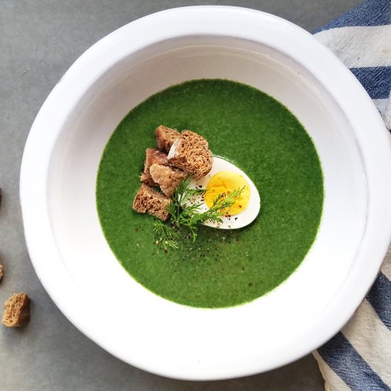 Spinach & Dill Soup Recipe