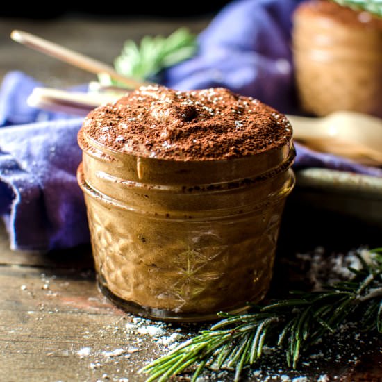 Rosemary Infused Chocolate Mousse