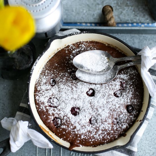 Chocolate Cherry Cake for Two