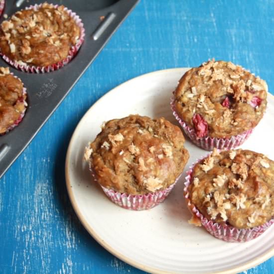 Wholewheat Banana Coconut Muffins