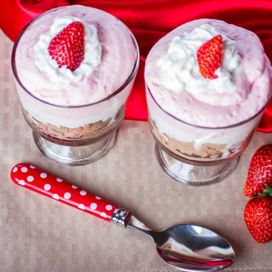 Chocolate Strawberry Mousse Parfait