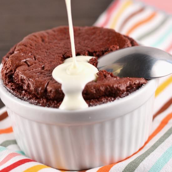Red Velvet Chocolate Souffle