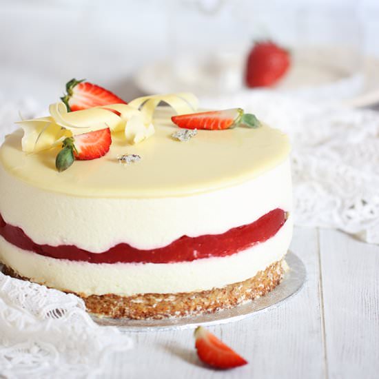 White Chocolate Mousse Cake