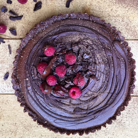 Raw Chocolate Avocado Cream Cake