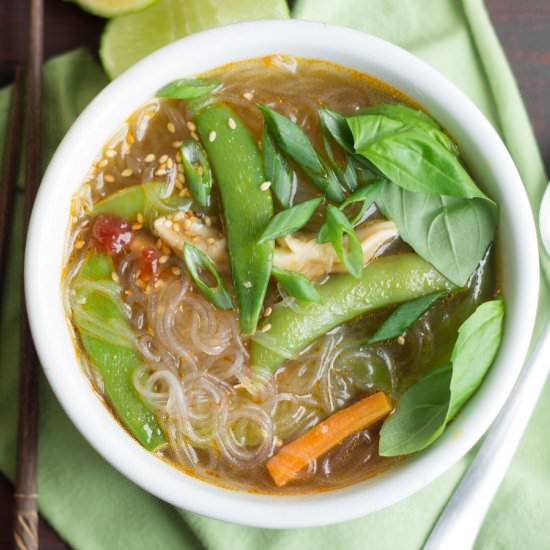 Hot & Sour Glass Noodle Soup