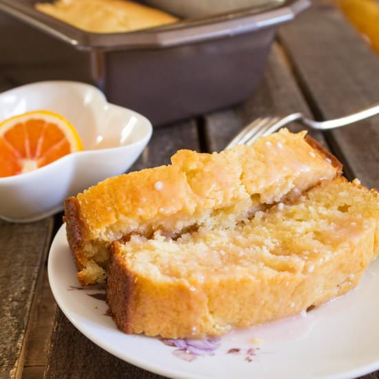 Blood Orange Glazed Meyer Lemon Loaf