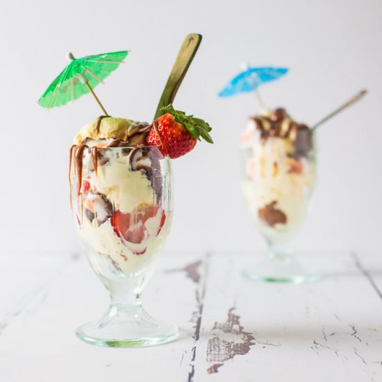 Cadburys Creme Egg Ice Cream Sundae