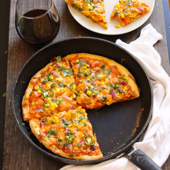 Chipotle Chicken Skillet Pizza