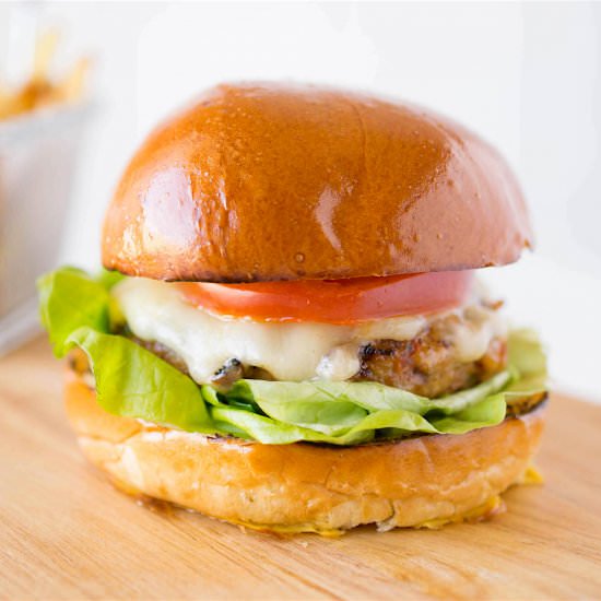 Chipotle chicken burger