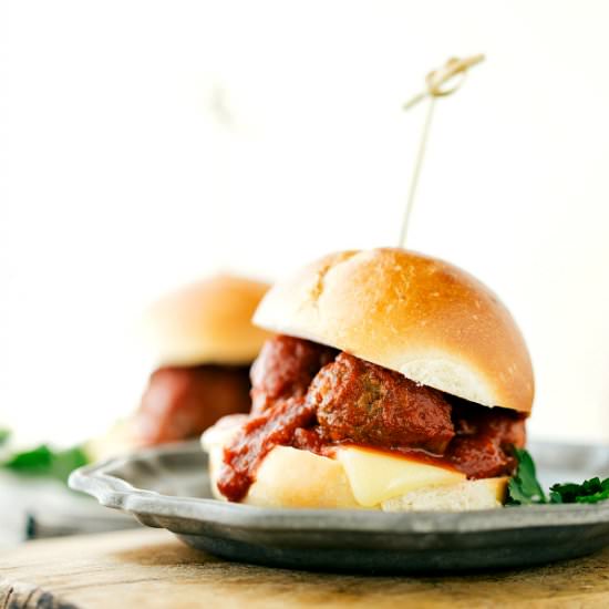 Crockpot Mini Meatball Sliders