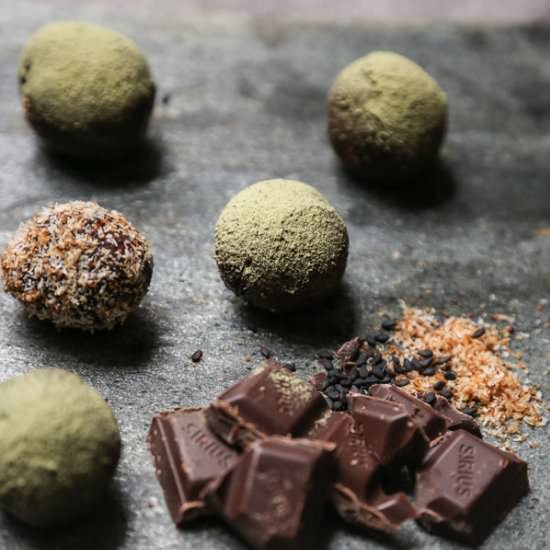 Vegan Dark Chocolate Truffles